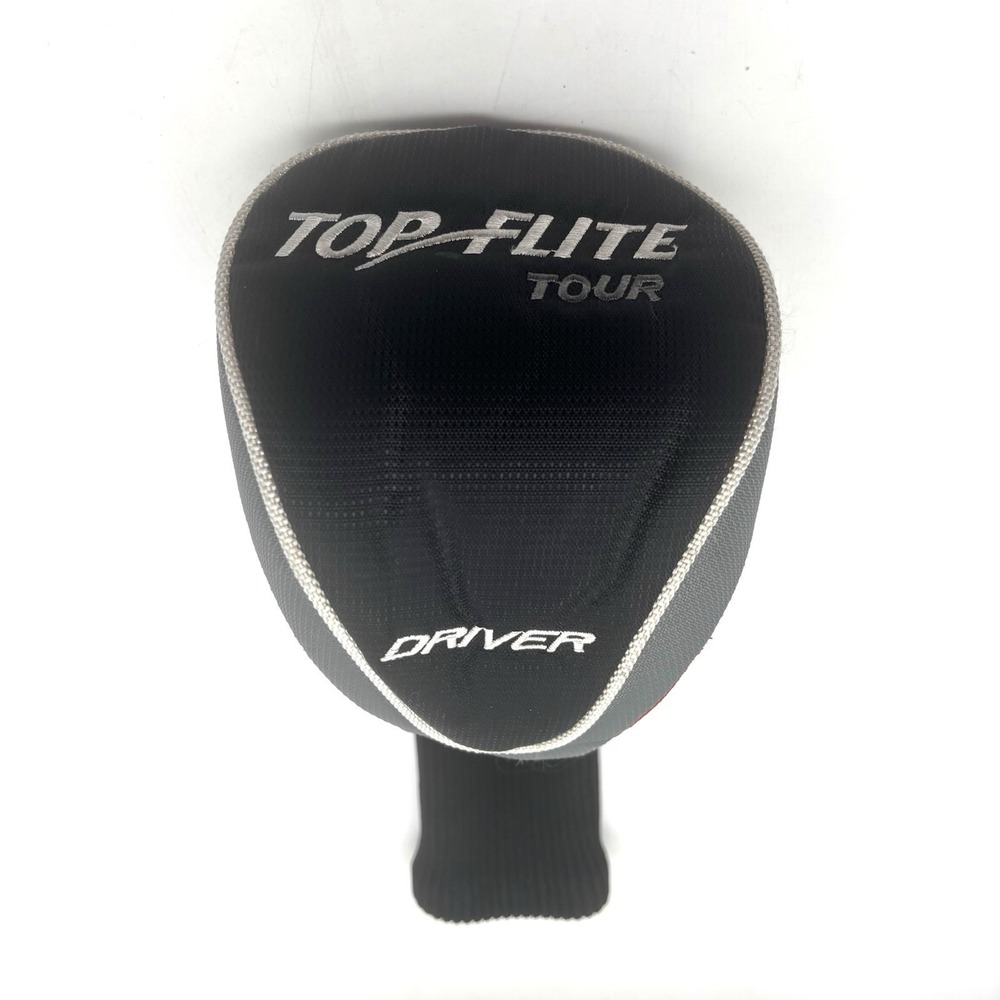Top Flite Tour Golf Club Driver Head Cover Gray Black